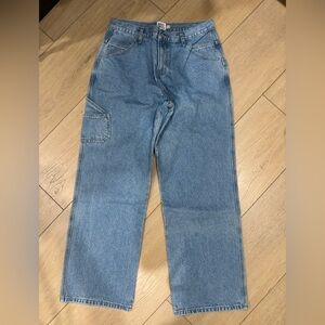 Princess Polly Carpenter  Blue Denim Jeans